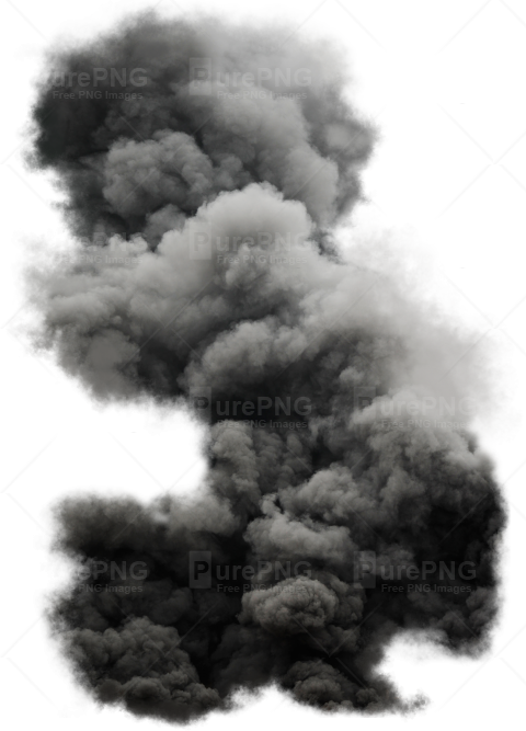 Black Cloud Smoke Png Image Purepng Free Transparent - Black Smoke Bomb Png (480x667), Png Download