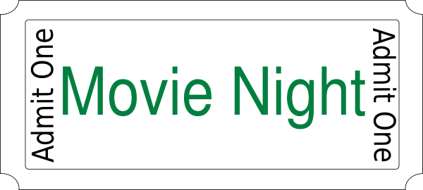 Movie Night Clipart 1 - Clip Art (600x270), Png Download