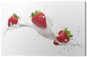 Strawberry Milk Splash Png (400x400), Png Download