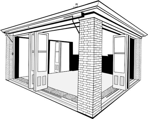 Uffculme Open Air School, Birmingham, England, - Drawing (800x600), Png Download