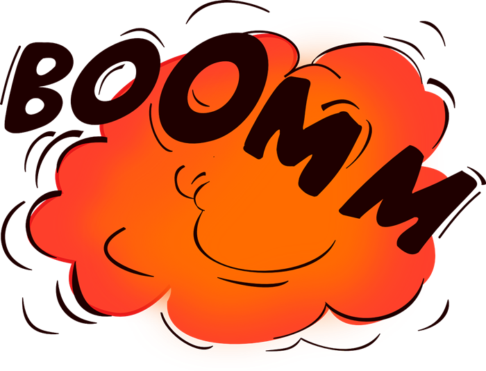 Nuclear Clipart Bomb Blast - Bomb Explosion Clip Art (700x534), Png Download