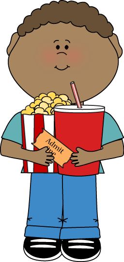 Movie Clip Art - Going To The Movies Clipart (256x537), Png Download