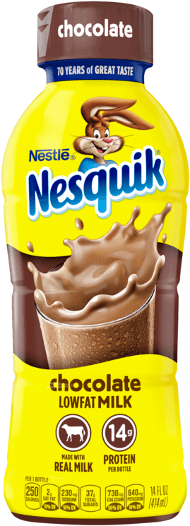 14fl Oz - Nesquik Milk (750x750), Png Download