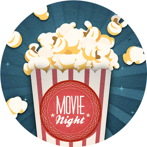 Movie Night - Movie Night Youth Group (500x500), Png Download