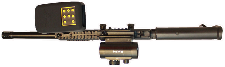 Laser Gun Spec 021 E1321319113160 - Gun Png Top View (800x243), Png Download