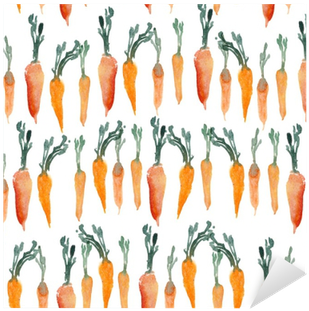 Carrot Isolated On White Bacgkound - Watercolor Painting (400x400), Png Download