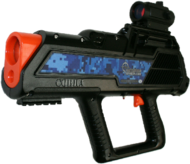 Black “cobra” Gaming Gun - Laser Skirmish Gun (429x329), Png Download