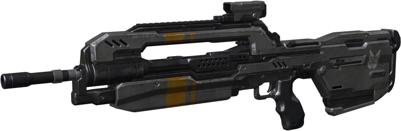 Eiuqa - Battle Rifle Halo 4 (830x276), Png Download