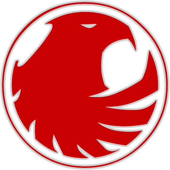 Red Hawk Logo Png - Red Football Team Logo (569x569), Png Download