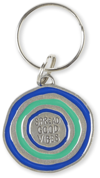 Vibin' Ripples Keeper Keyring - Life Is Good Vibin' Ripples Keeper Keyring (570x570), Png Download