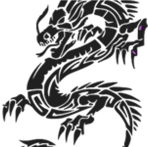 Dibujos De Tatuajes De Dragones Tribales (640x480), Png Download