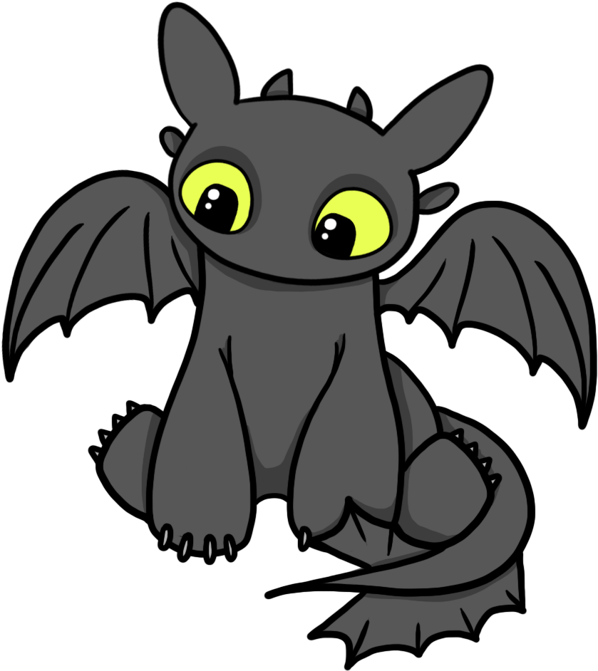 Welsh Dragon Silhouette At Getdrawings - Train Your Dragon Clipart (976x968), Png Download
