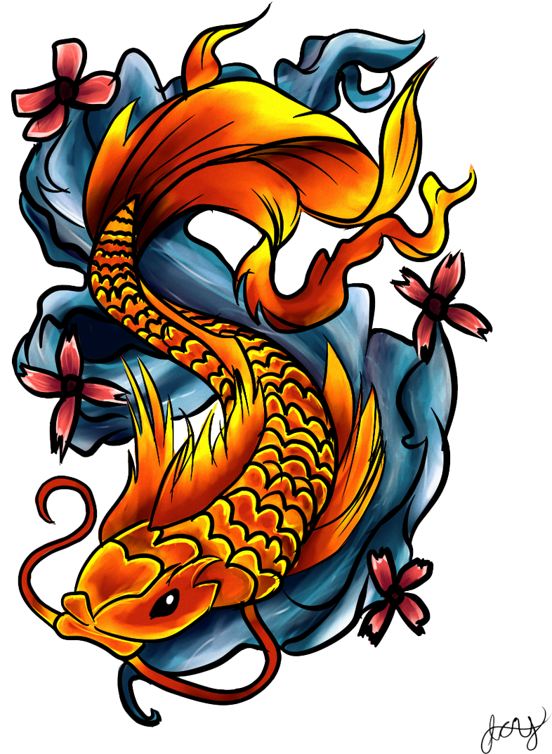 Free Download Tattoos Transparent Clipart Sleeve Tattoo - Fish Tattoo Png (900x1169), Png Download