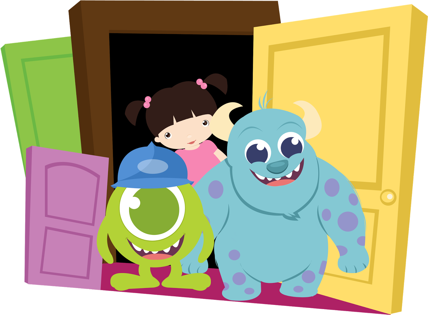 Babies Clip Art - Monsters Inc En Bebes (1600x1600), Png Download