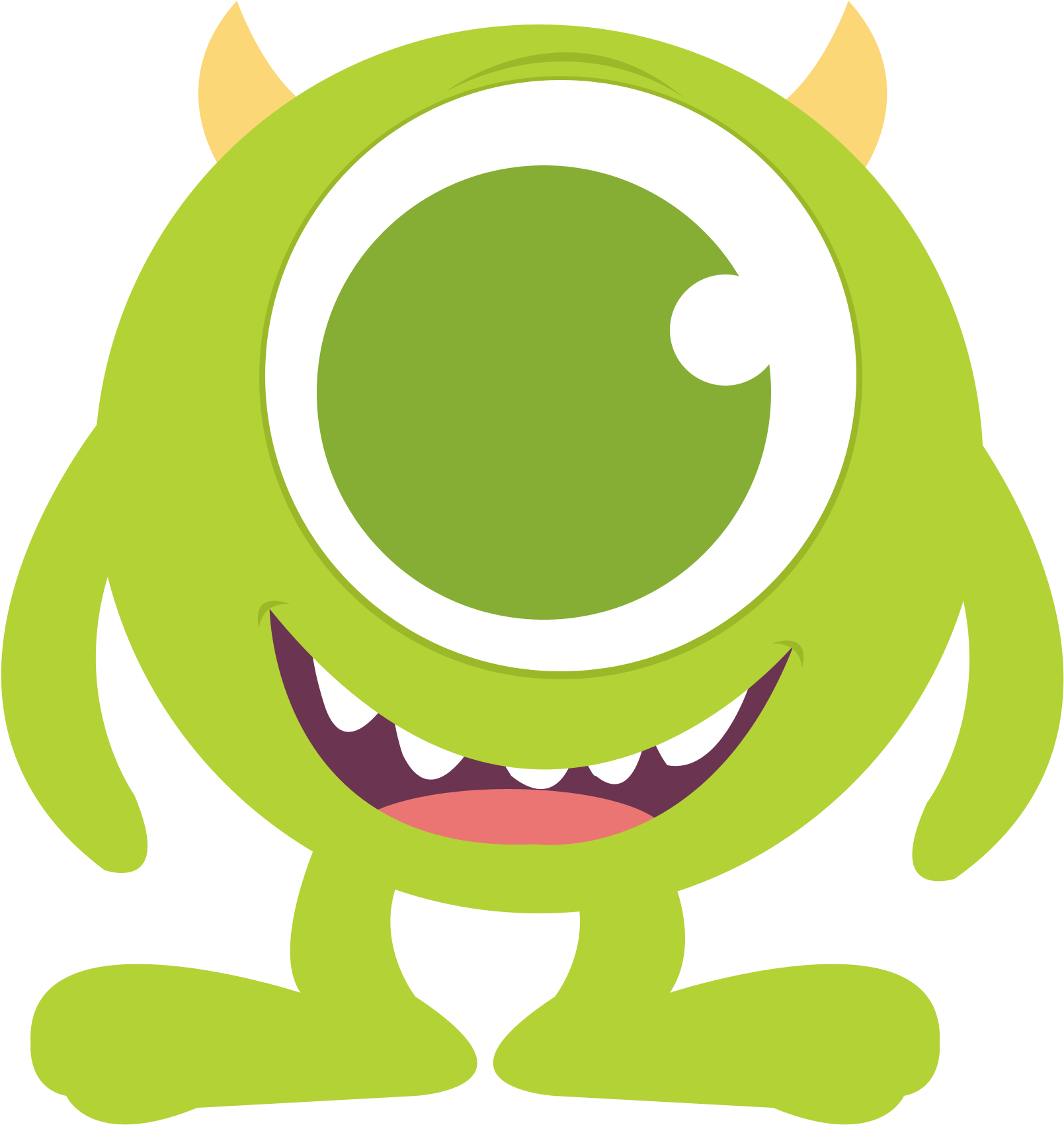 Cookie Monster Clipart - Baby Monster Inc Characters (2032x2456), Png Download