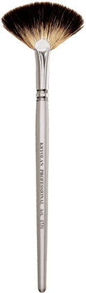 Kryolan Professional Fan Brush - Fan Brush Png (350x450), Png Download