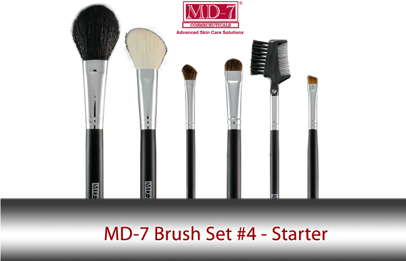 Starter Makeup Brush Set - Md Makeup Brushes (800x547), Png Download