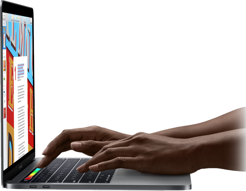 Macbook Png - Apple 13.3" Macbook Pro With Touch Bar (late 2016, (1023x794), Png Download
