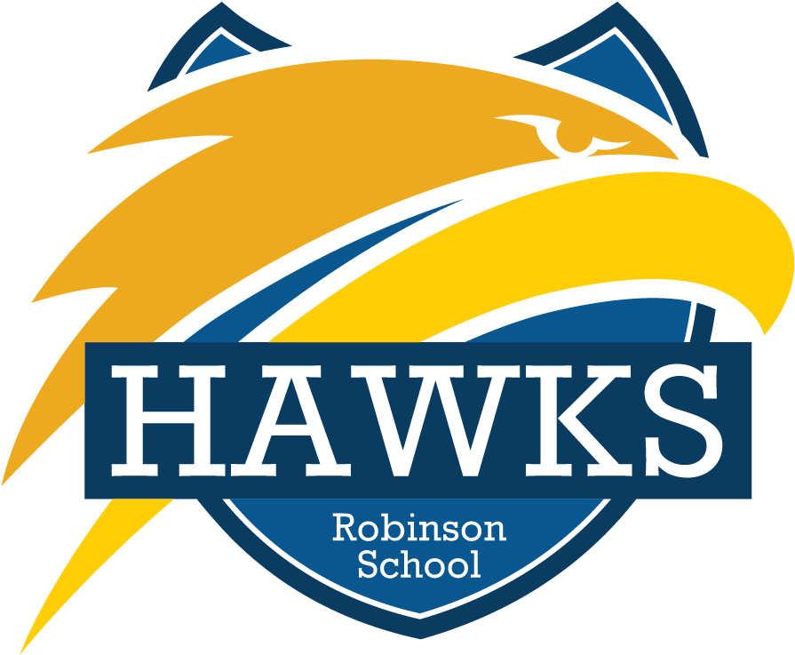 Robinson School Logofull Color Hawk Official Large - Robinson School Hawks Logo (1584x1224), Png Download