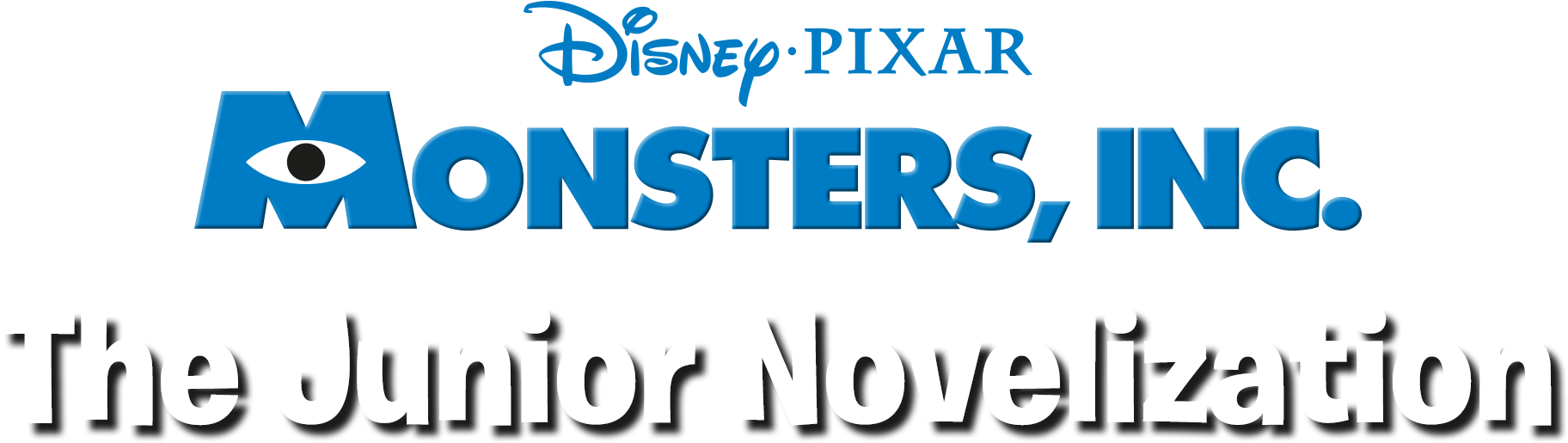 Junior Novel - Monsters Inc Movie Title (2048x1024), Png Download