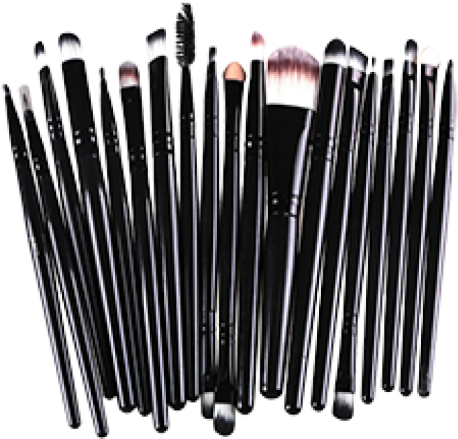 20 Pcs Professional Makeup Brush Set - 20pcs Eye Makeup Brushes Set (800x800), Png Download