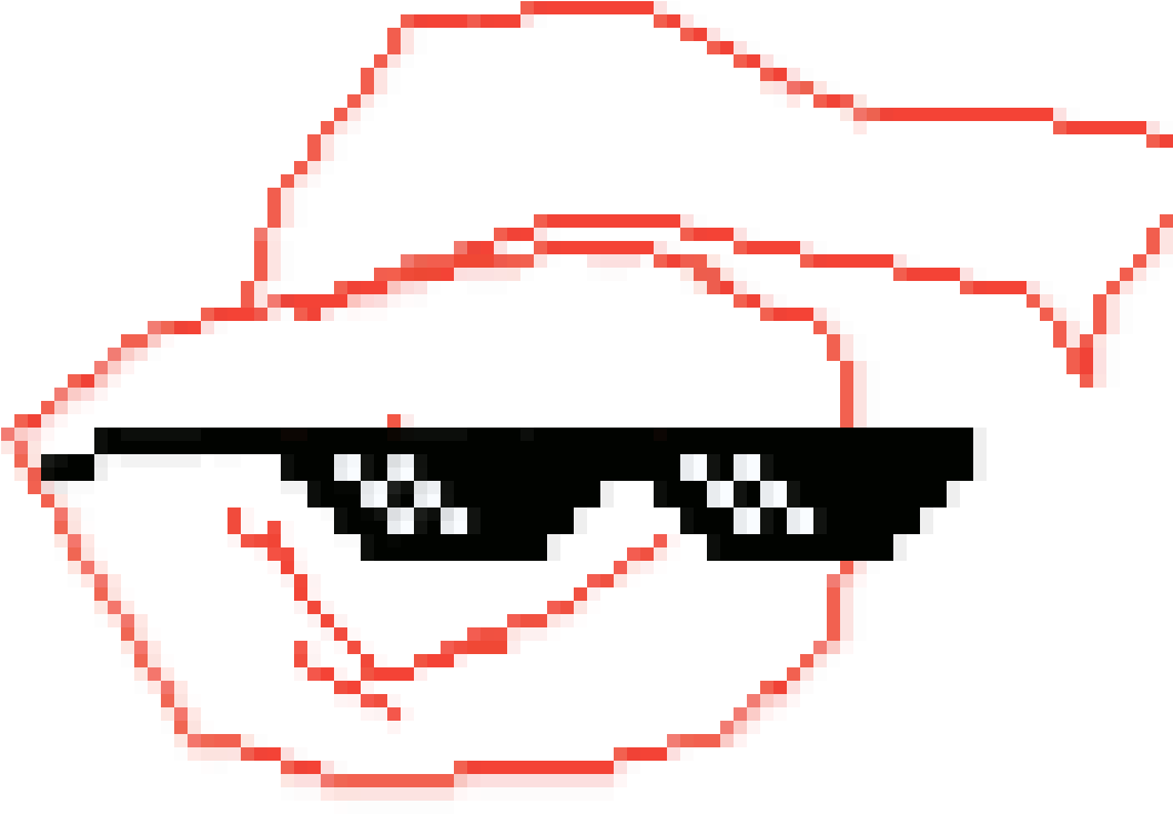 Snoop Dogg - Pixelated Shades (1200x1200), Png Download