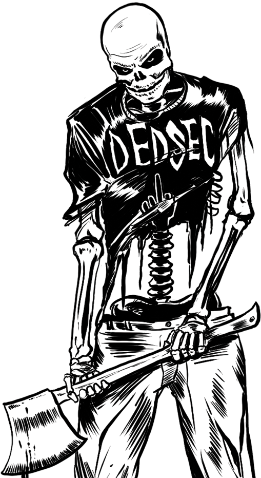 Watch Dogs - Watch Dogs 2 Skeleton (516x930), Png Download