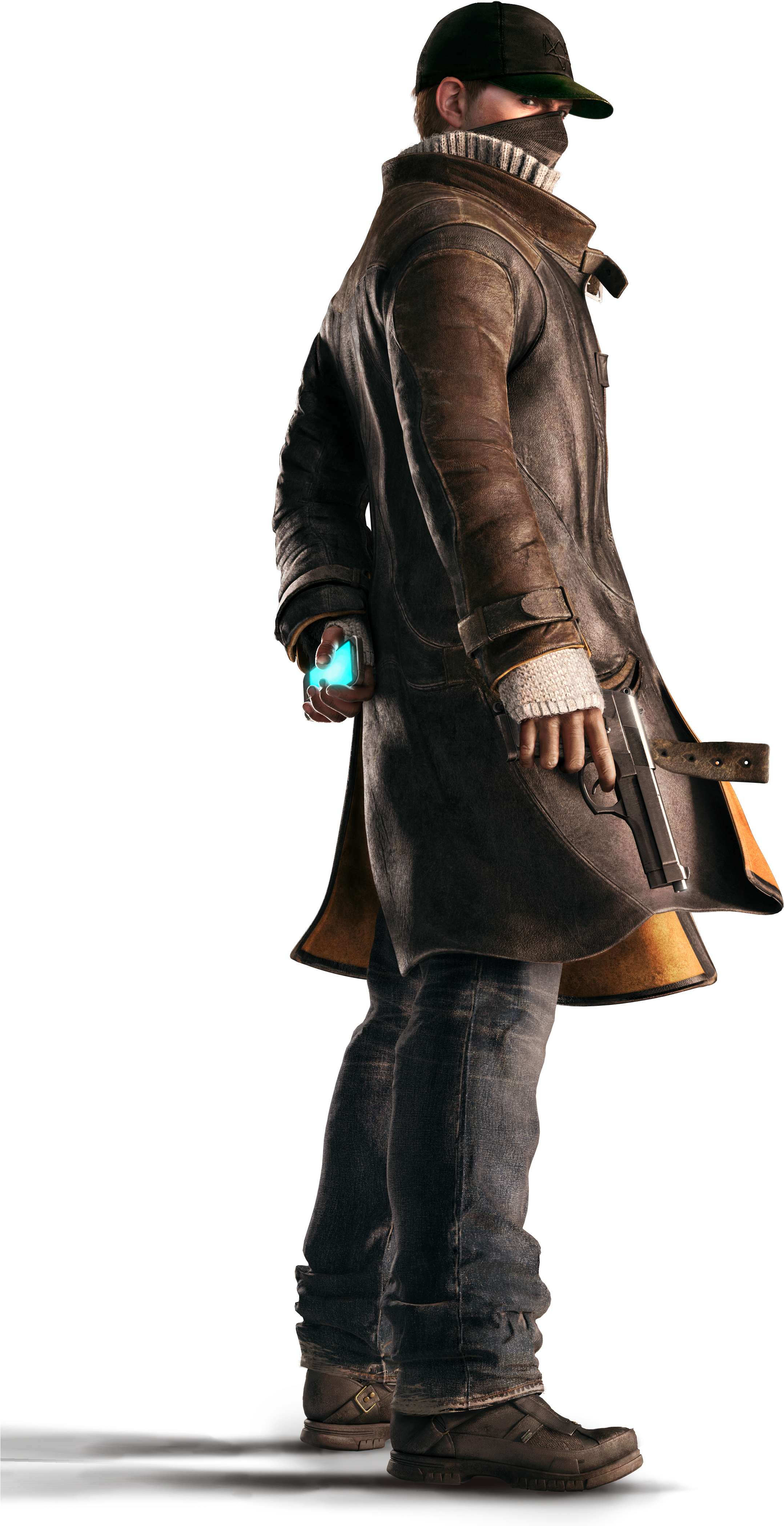 Pin By Eva On Pinterest Entourage Cthulhu - Aiden Pearce Side View (2468x4340), Png Download