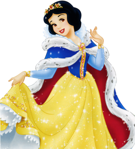 Snow White In Her New Sparkling Winter Dress - Snow White Disney Winter (435x500), Png Download