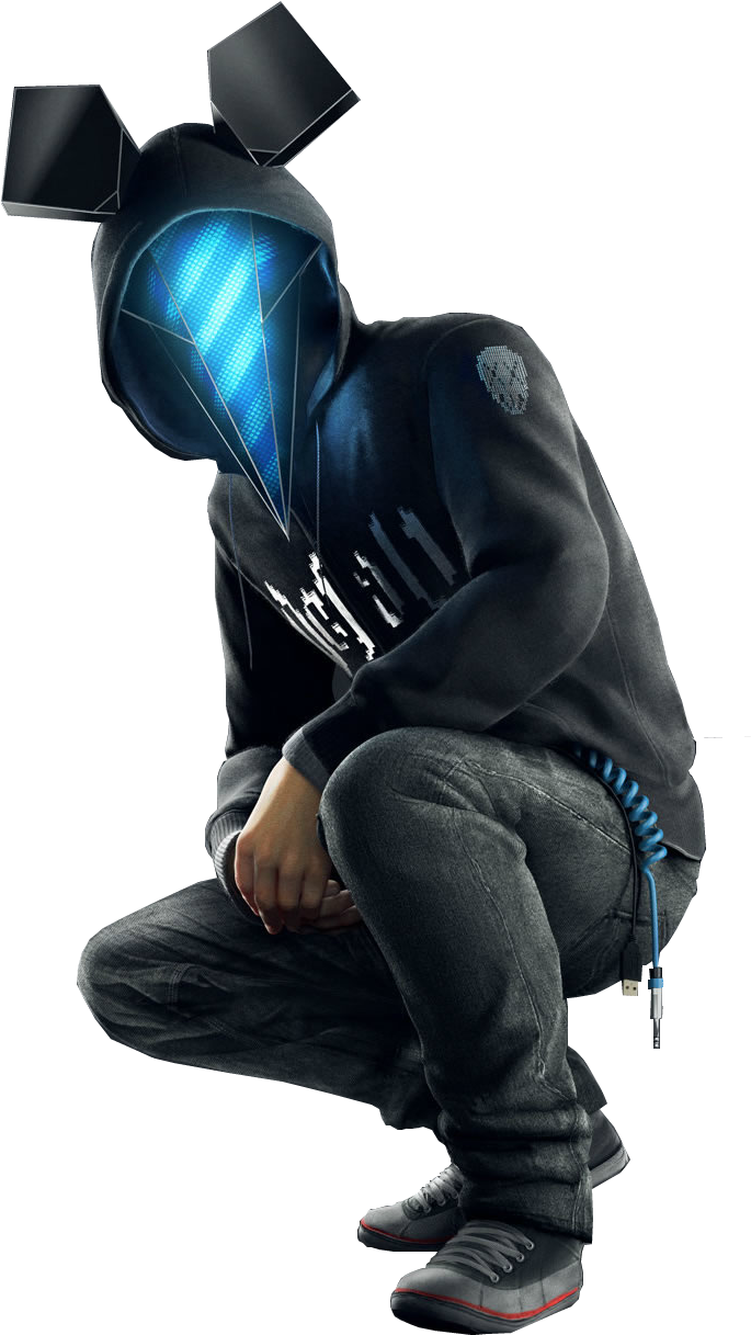 Defalt V2 - Watch Dogs 2 Valentines (733x1269), Png Download