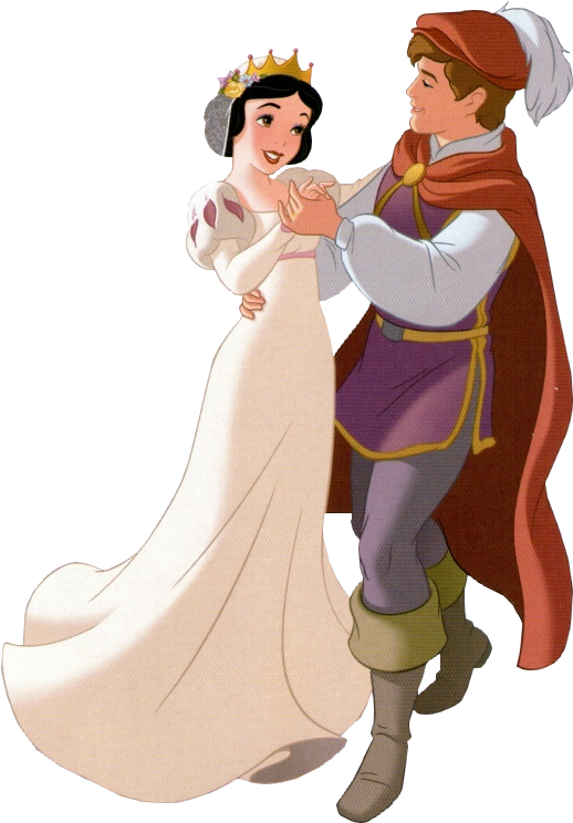 *snow White & Prince Ferdinand ~ Snow White And The - Snow White And Prince Wedding (542x768), Png Download