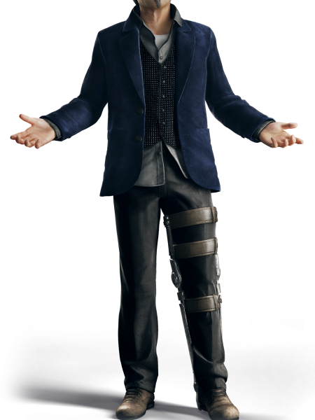Watch Dogs Part 6 Damien Brenks Blue Coat - Watch Dogs (450x600), Png Download