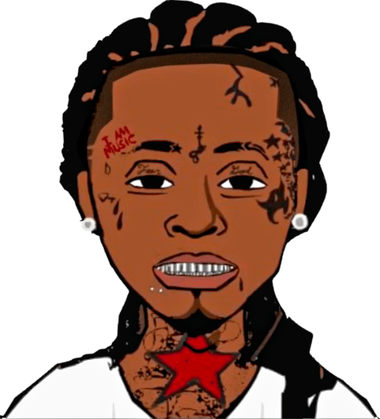 Lil Wayne Cartoon Psd Official Psds - Lil Wayne As A Cartoon (544x600), Png Download
