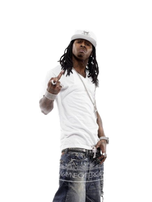 Lil Wayne's Freestyle About Selling A Million Records - Lil Wayne Middle Finger (301x400), Png Download