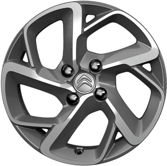 Llantas De Aleación Bitono 16" San Diego Diamantadas - Llanta Citroen C Elysee (700x467), Png Download