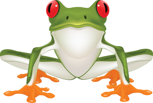 Jpg Library Image Of Clip Art Clipartoons - Clip Art Tree Frog (600x403), Png Download
