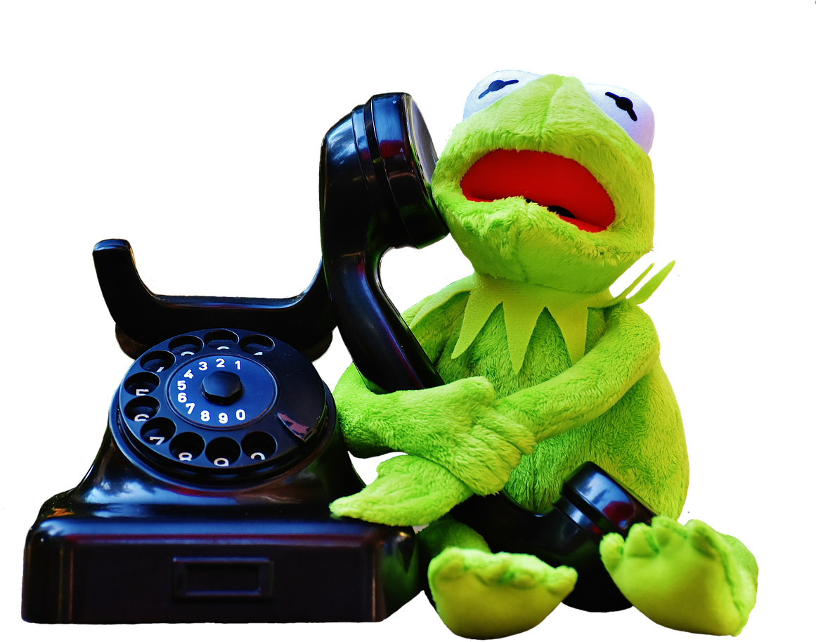 Kermit Frog Phone - Funny Phone (1280x943), Png Download
