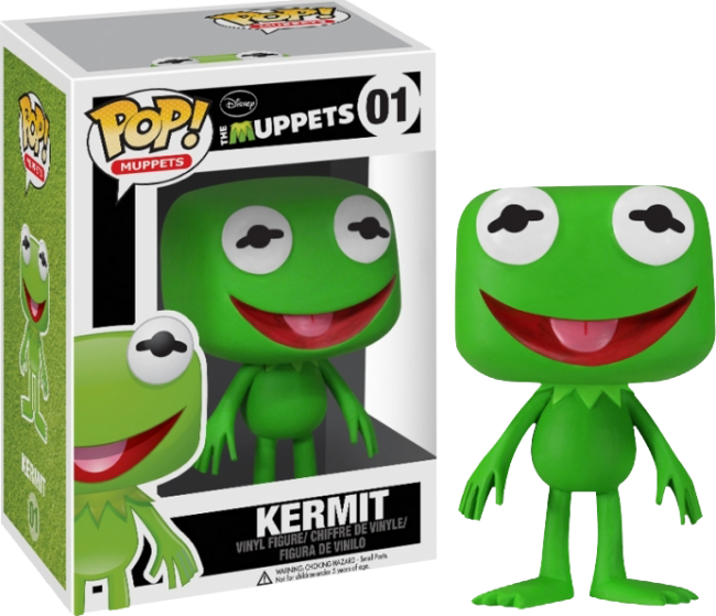 Kermit The Frog Pop Vinyl Figure - Funko Pop Muppets (650x559), Png Download
