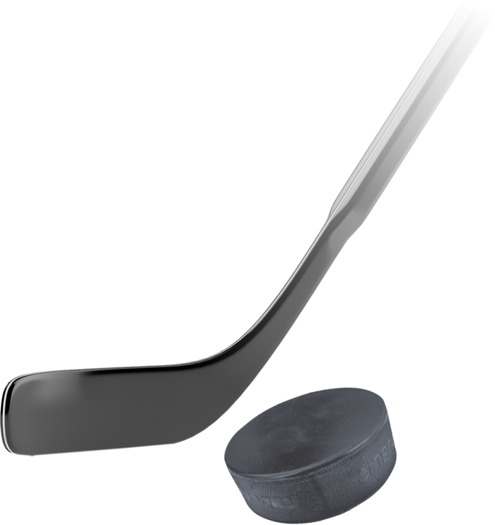 Hockey Puck And Stick Png (700x742), Png Download