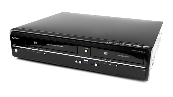 Wd6d-m100 - Funai Wd6d-d4413db - Dvdr/ Vcr Combo (600x400), Png Download