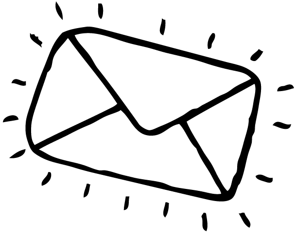 Email Doodle (634x510), Png Download
