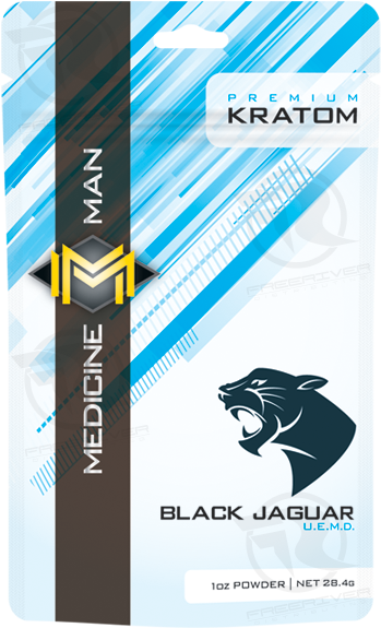 Medicine Man Black Jaguar Ultra Enhanced 30x Kratom (600x600), Png Download