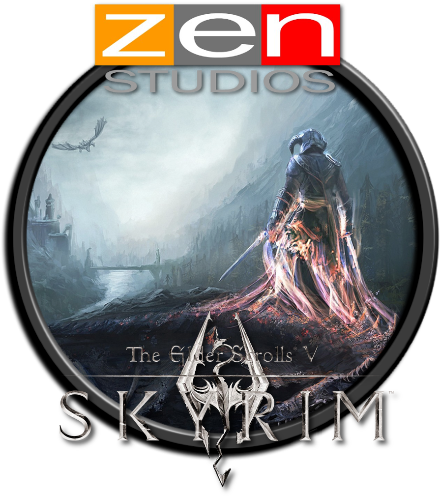 Zen - Skyrim (1365x1035), Png Download