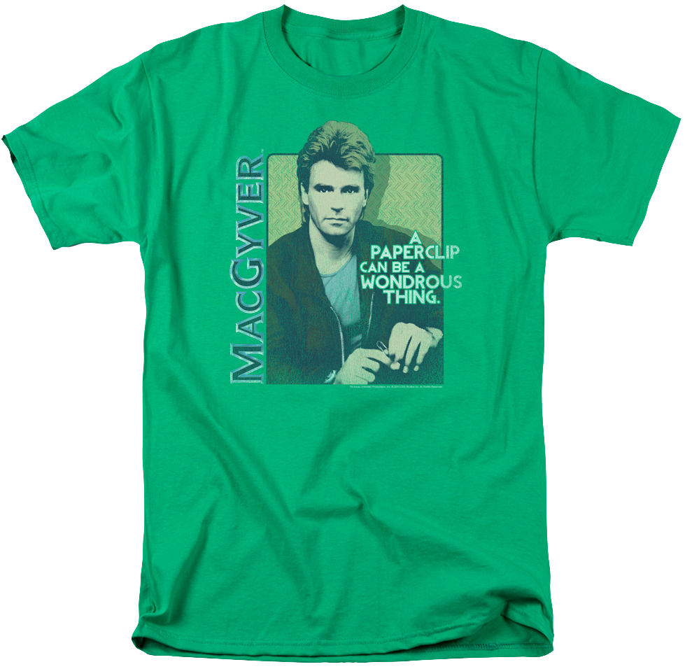 Macgyver Paperclip T Shirt (979x956), Png Download
