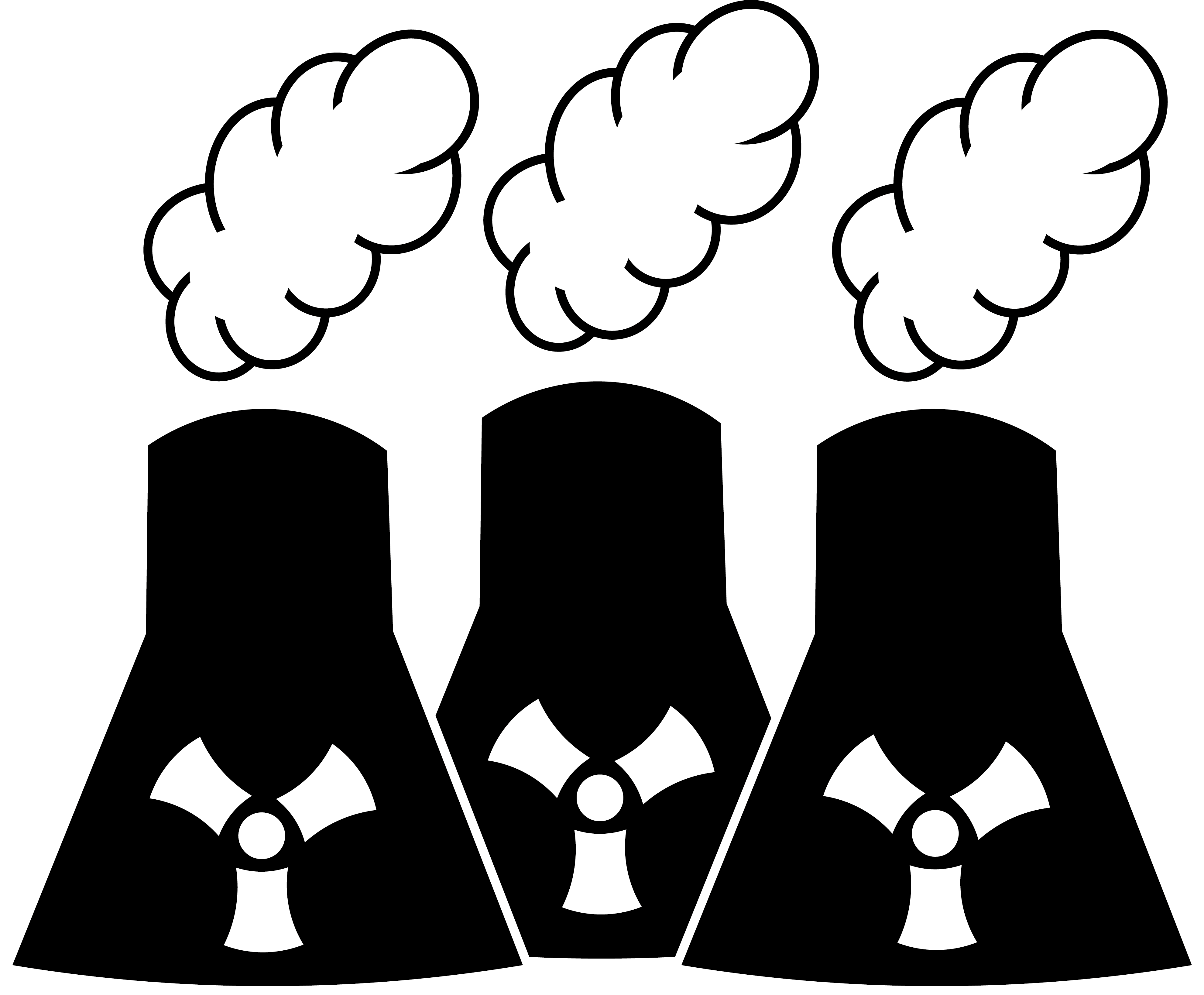 Nuclear Plant Icon (3963x3275), Png Download