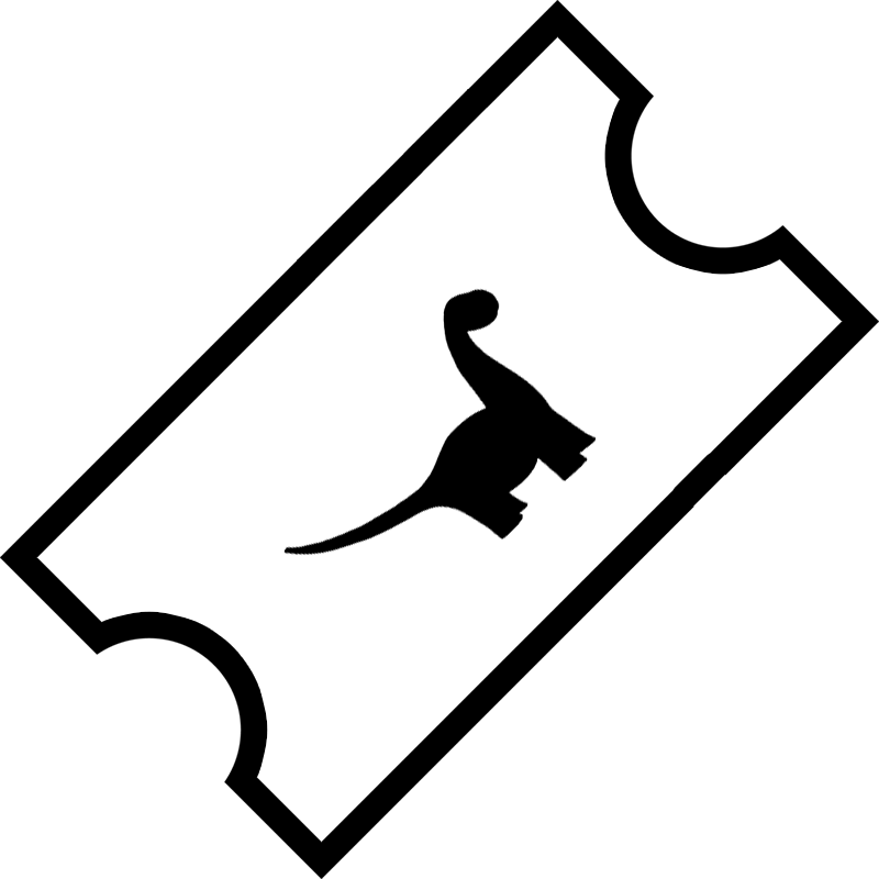 Icon Dino Ticket2 (800x800), Png Download