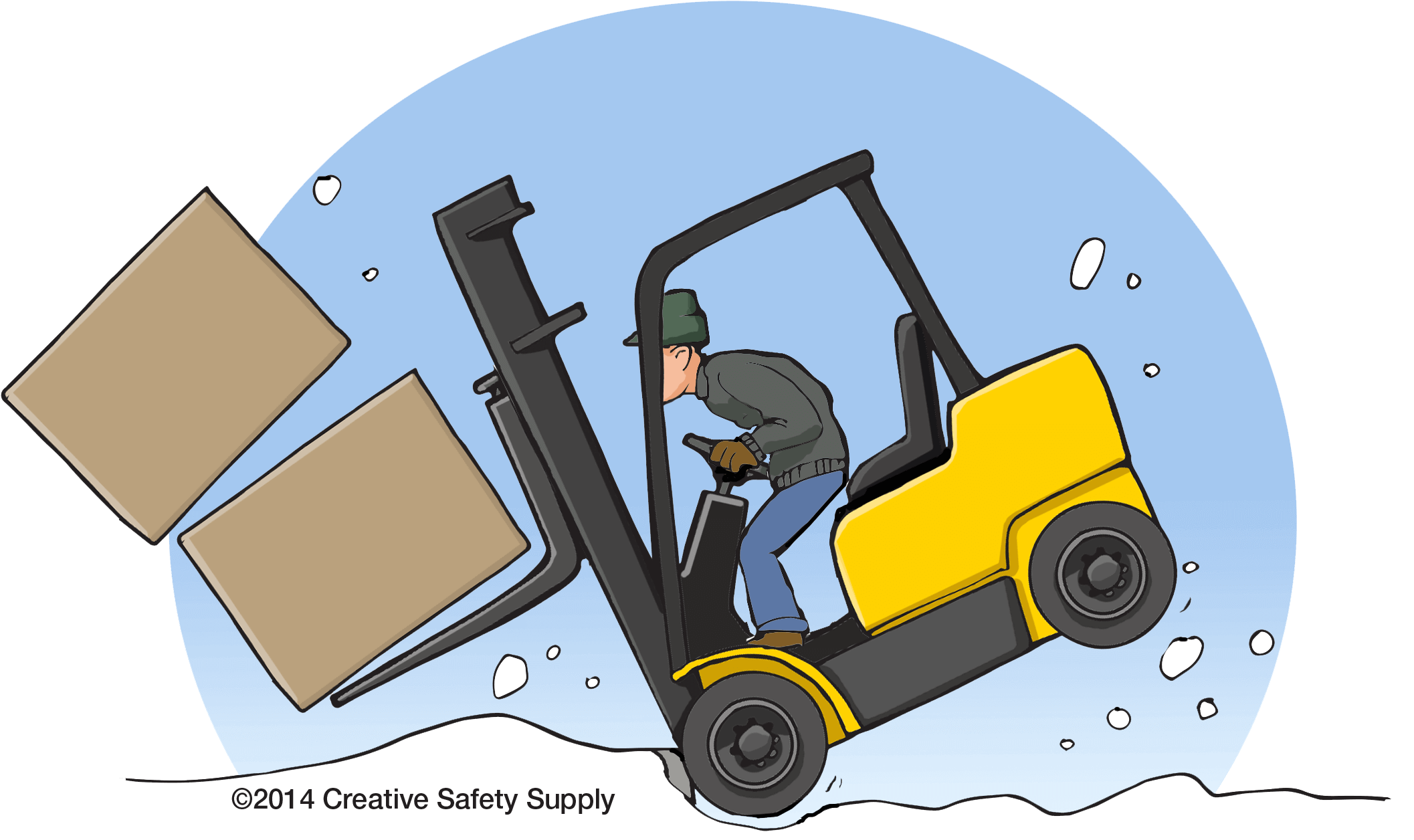 Forklift Png (2410x1379), Png Download