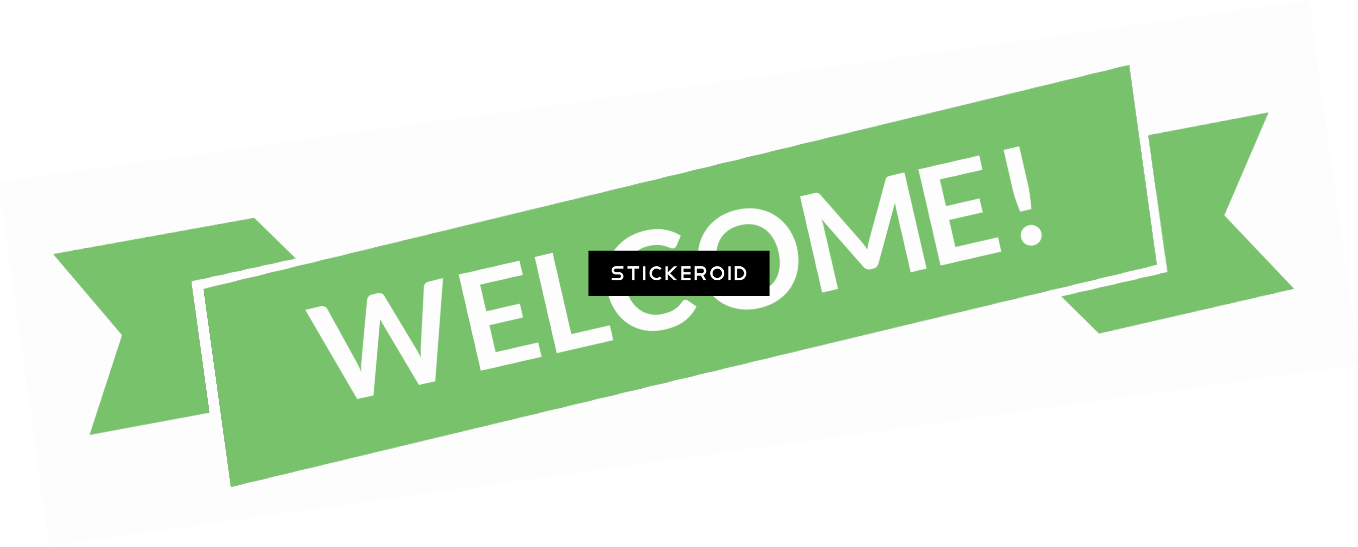 Green Welcome Banner (2700x1089), Png Download