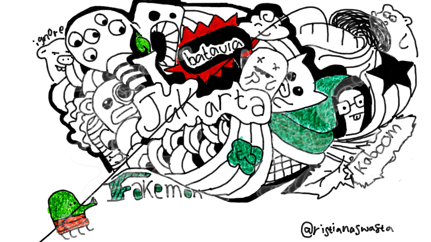 Doodle Brain (861x484), Png Download