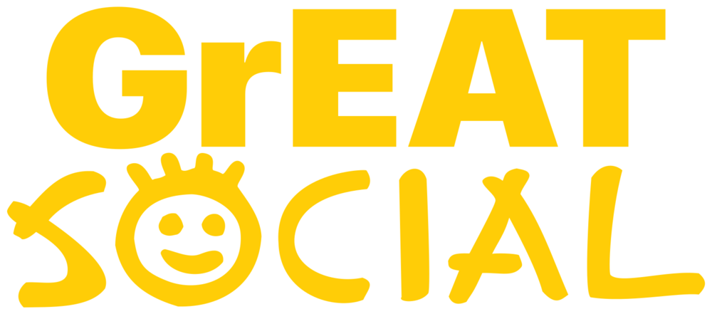 Great Soc Logo, White Border, 1600px Width (1000x441), Png Download
